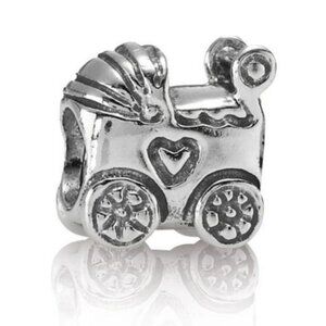 Pandora Sterling Silver Baby Pram Carriage Charm  790346